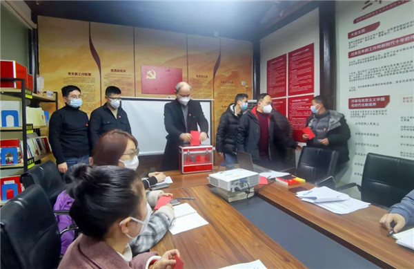 市古鎮(zhèn)商旅文公司黨支部召開黨員大會補選支部委員